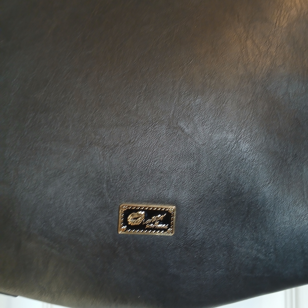 Women's Black Tote Bag with Pink Accent - Unbranded - Picture 4 of 8